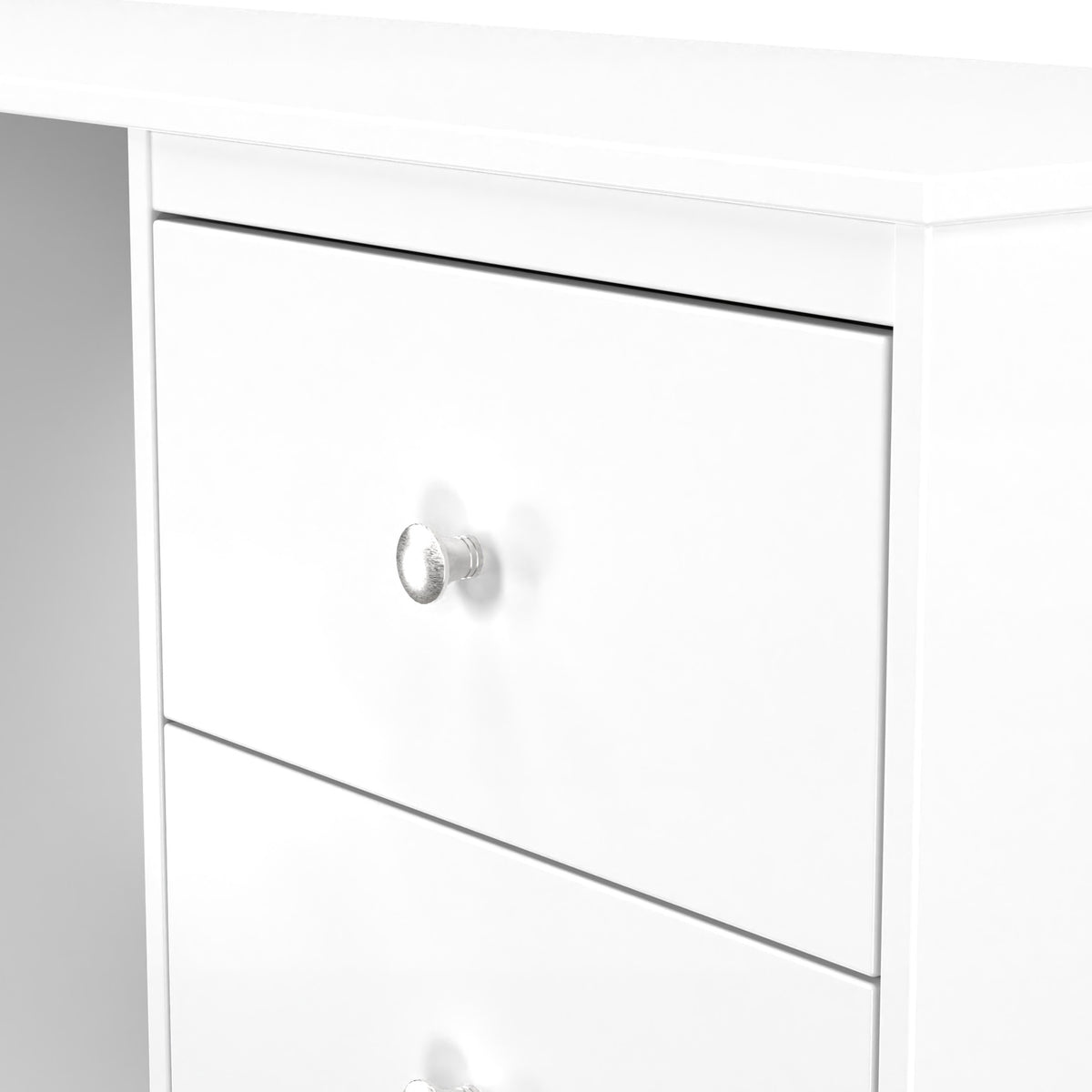 Bennet-6-Drawer-Kneehole-White from Roseland Furniture