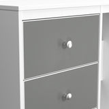 Bennet-3-Drawer-Vanity-Grey-&-White from Roseland Furniture