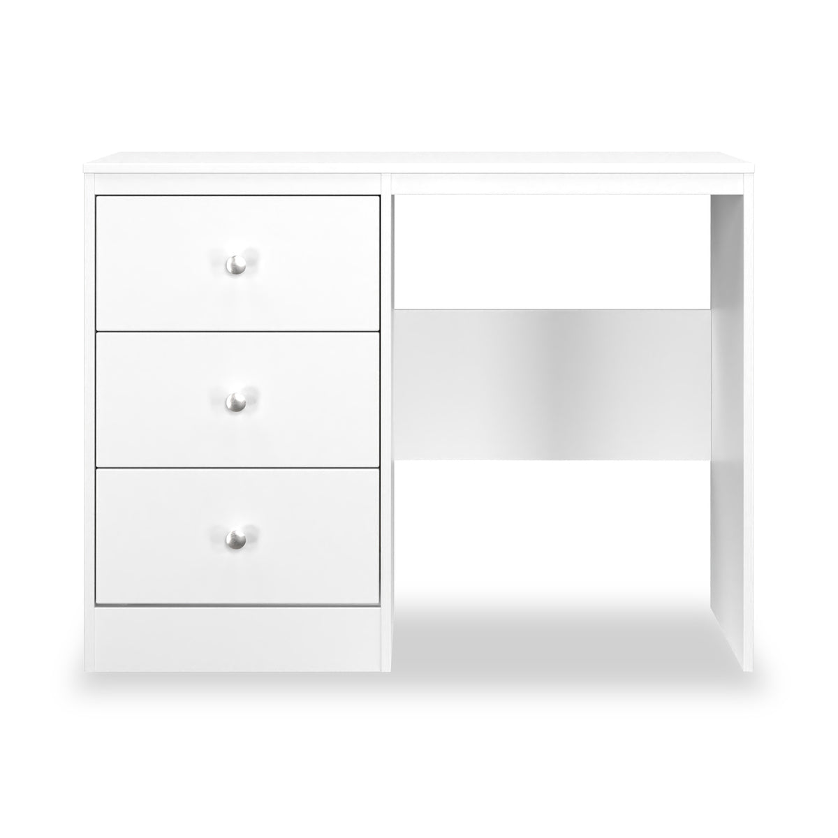 Bennet-3-Drawer-Vanity-Desk-White from Roseland Furniture