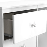 Bennet-3-Drawer-Vanity-Desk-White from Roseland Furniture