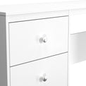 Bennet-3-Drawer-Wide-Desk-White from Roseland Furniture