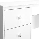 Bennet-3-Drawer-Wide-Desk-White from Roseland Furniture