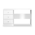 Bennet-3-Drawer-Wide-Desk-White from Roseland Furniture