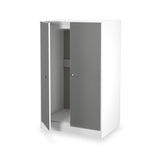 Bennet-2-Door-Midi-Wardrobe-Grey-&-White from Roseland Furniture