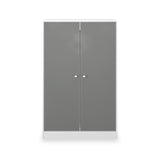 Bennet-2-Door-Midi-Wardrobe-Grey-&-White Front1 from Roseland Furniture