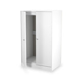 Bennet-2-Door-Midi-Wardrobe-White from Roseland Furniture