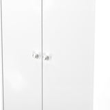 Bennet-2-Door-Midi-Wardrobe-White from Roseland Furniture