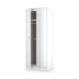 Bennet-Tall-Mirrored-Wardrobe-White from Roseland Furniture