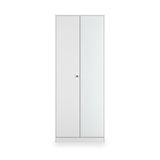 Bennet-Tall-Mirrored-Wardrobe-White from Roseland Furniture