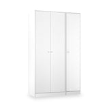 Bennet-Tall-Triple-Plain-Wardrobe-White from Roseland Furniture