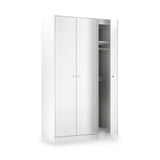 Bennet-Tall-Triple-Plain-Wardrobe-White from Roseland Furniture