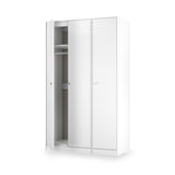 Bennet-Tall-Triple-Plain-Wardrobe-White from Roseland Furniture