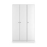 Bennet-Tall-Triple-Plain-Wardrobe-White from Roseland Furniture