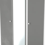 Bennet-Tall-Triple-Mirrored-Wardrobe-Grey-&-White from Roseland Furniture