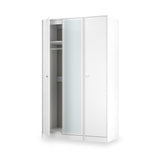 Bennet-Tall-Triple-Mirrored-Wardrobe-White from Roseland Furniture