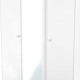 Bennet-Tall-Triple-Mirrored-Wardrobe-White from Roseland Furniture