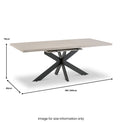 Astri-160cm-Sand-Stone-Effect-Ext-Dining-Table from Roseland Furniture