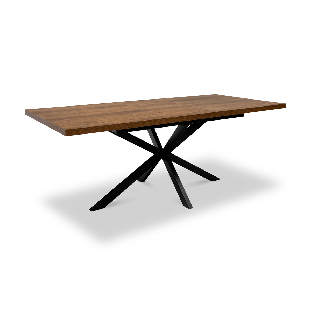 Perez-160-200cm-ext-dining-table-dark-oak from Roseland Furniture