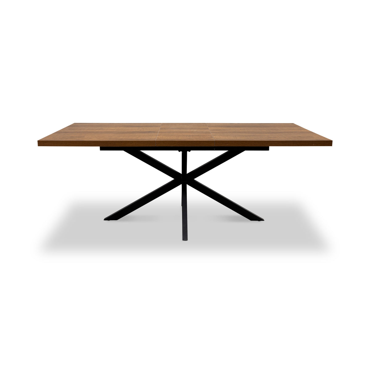 Perez-160-200cm-ext-dining-table-dark-oak from Roseland Furniture