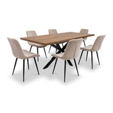 Perez-160-200cm-ext-dining-table-dark-oak from Roseland Furniture