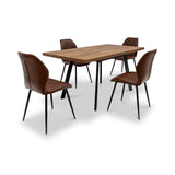 Walker-120-160cm-ext-dining-table-dark-oak from Roseland Furniture