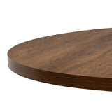 Rivera-120cm-round-dining-table-dark-oak from Roseland Furniture