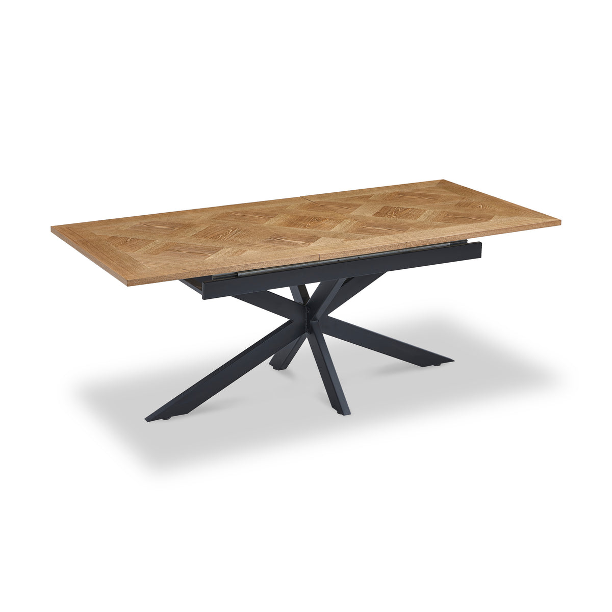 Sofie-160cm-Extending-Parquet-Design-Dining-Table from Roseland Furniture