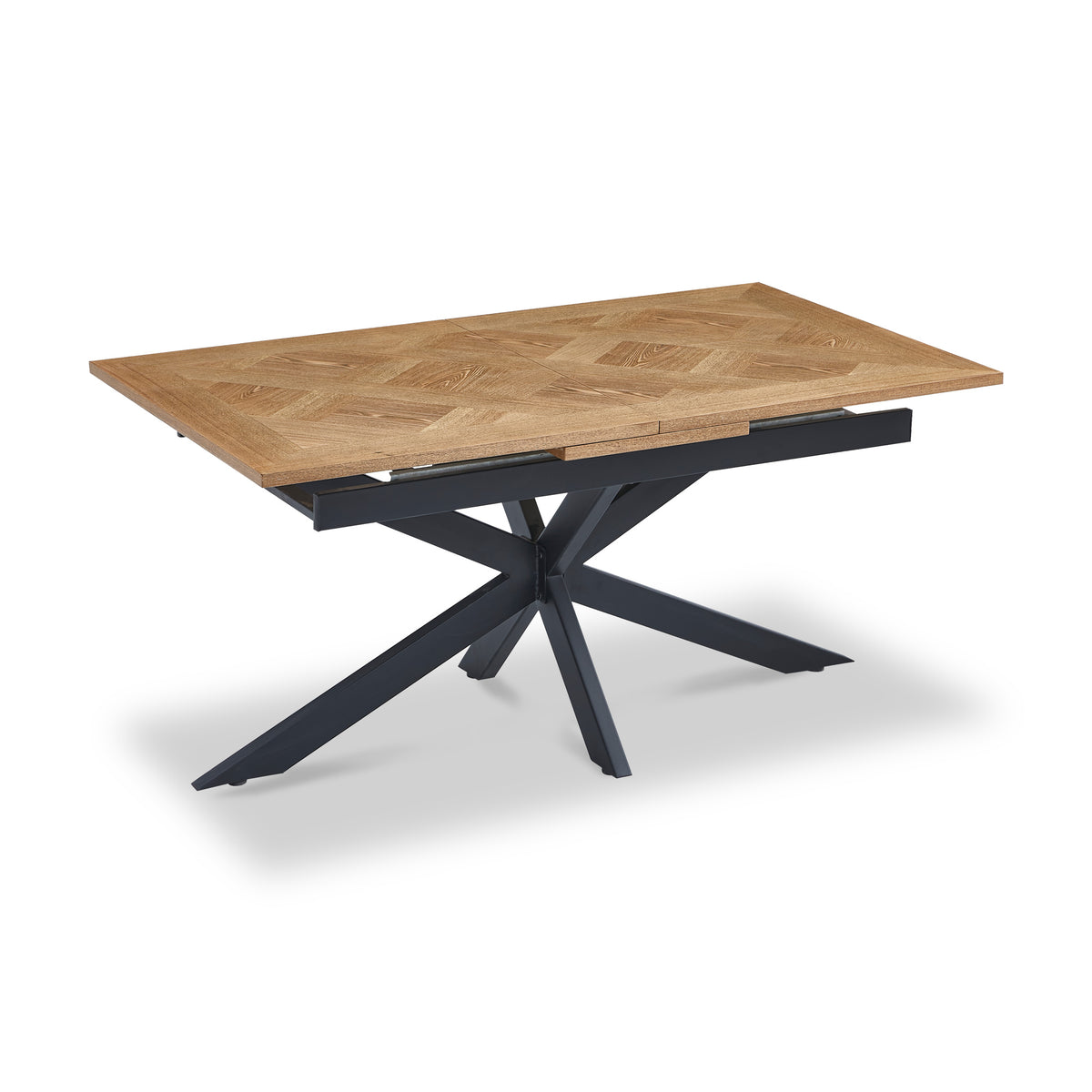 Sofie-160cm-Extending-Parquet-Design-Dining-Table from Roseland Furniture