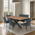 Sofie-160cm-Extending-Parquet-Design-Dining-Table from Roseland Furniture