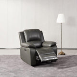 Selma-Leather-Armchair-Grey from Roseland Furniture