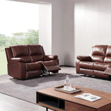 Selma-Leather-Electric-2-Seater-Sofa-Tan from Roseland Furniture