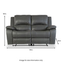 Selma-Leather-Electric-2-Seater-Sofa-Grey from Roseland Furniture