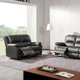 Selma-Leather-Electric-2-Seater-Sofa-Grey from Roseland Furniture