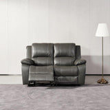 Selma-Leather-Electric-2-Seater-Sofa-Grey from Roseland Furniture