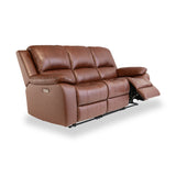 Selma-Leather-Electric-3-Seater-Sofa-Tan from Roseland Furniture