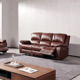 Selma-Leather-Electric-3-Seater-Sofa-Tan from Roseland Furniture