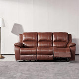 Selma-Leather-Electric-3-Seater-Sofa-Tan from Roseland Furniture