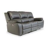 Selma-Leather-Electric-3-Seater-Sofa-Grey from Roseland Furniture