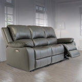 Selma-Leather-Electric-3-Seater-Sofa-Grey from Roseland Furniture