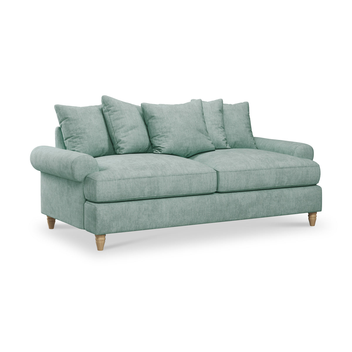 Pembroke 3 Seater Sofa Aqua from Roseland Furniture