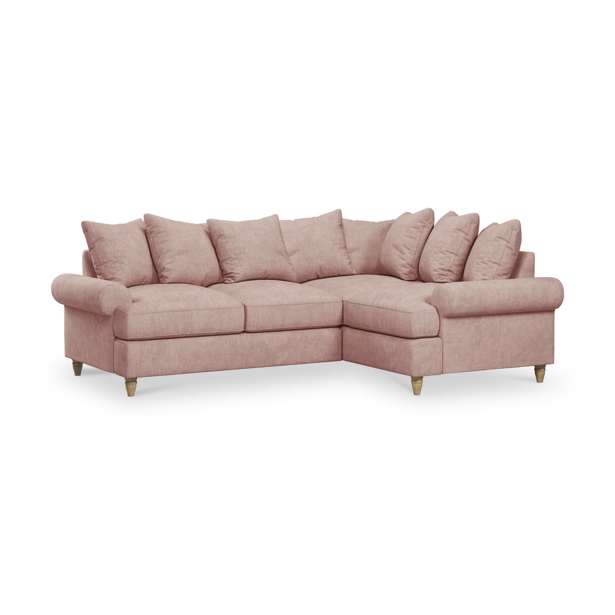 Pembroke RH Corner Sofa Pink from Roseland Furniture