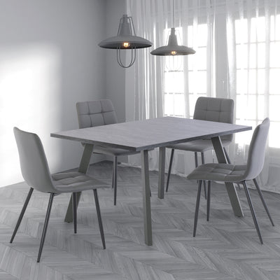 Helga 120cm Dark Grey Dining Table