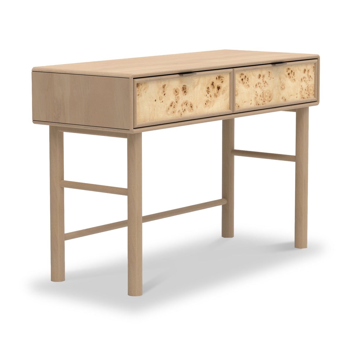 Blaire Mango Wood 2 Drawer Console Table Natural from Roseland Furniture