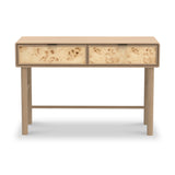 Blaire Mango Wood 2 Drawer Console Table Natural from Roseland Furniture