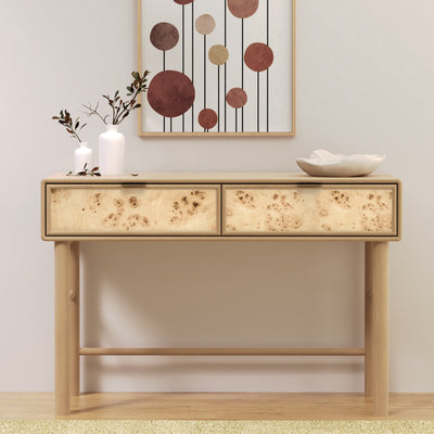 Blaire Mango Wood 2 Drawer Console Table