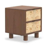 Blaire Mango Wood 2 Drawer Bedside Dims from Roseland Furniture