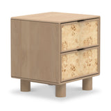 Blaire Mango Wood 2 Drawer Bedside Natural from Roseland Furniture