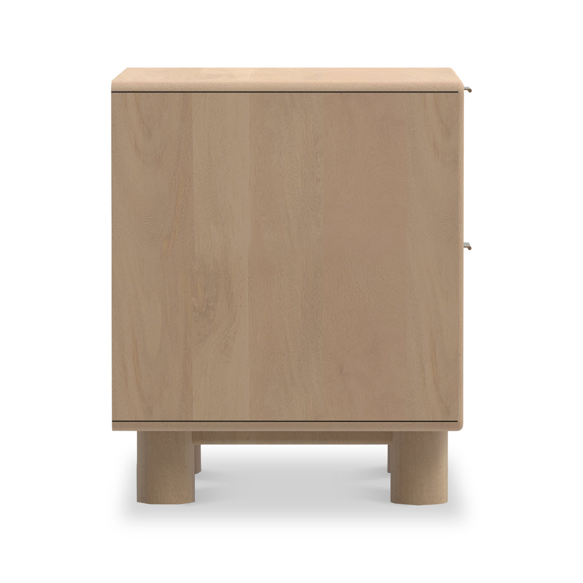 Blaire Mango Wood 2 Drawer Bedside Natural from Roseland Furniture