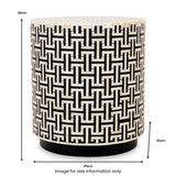 Aanya Bone Inlay Side Table Dims from Roseland Furniture