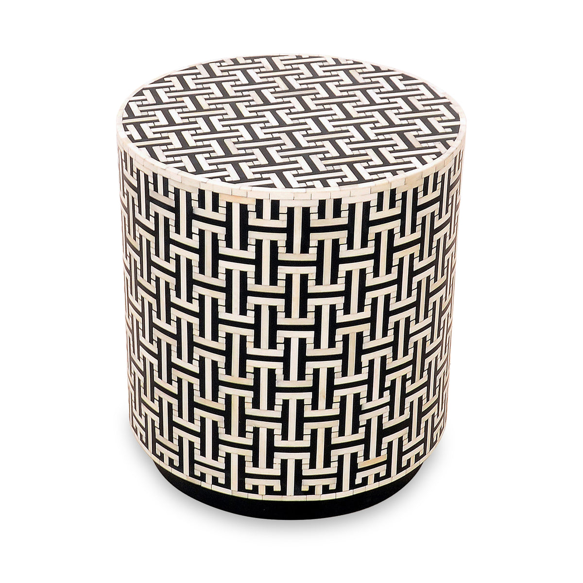 Aanya Bone Inlay Side Table Dims from Roseland Furniture